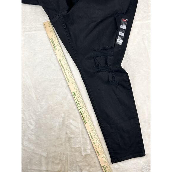 Levis 711 Skinny Jeans Womens Size 26W Black High Rise Sculpt Hypersoft Stretch - Picture 6 of 11